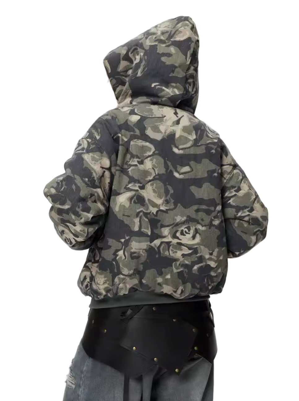 Y2K FUR CAMOUFLAGE JACKET