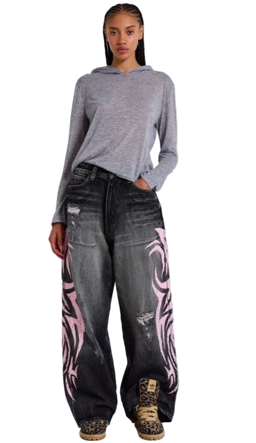 Y2K TRIBAL CORE JEANS