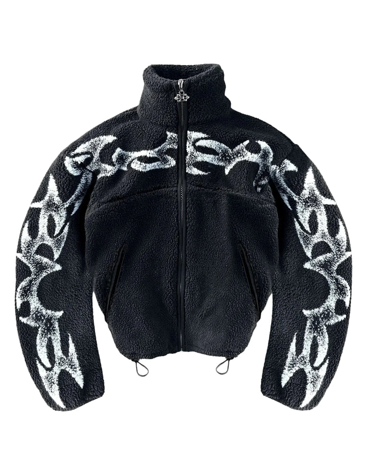 Y2K FLAME FLEECE JACKET