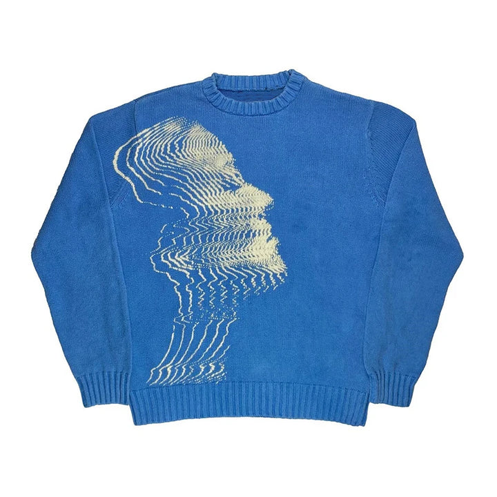Y2K BLUE SWEATER