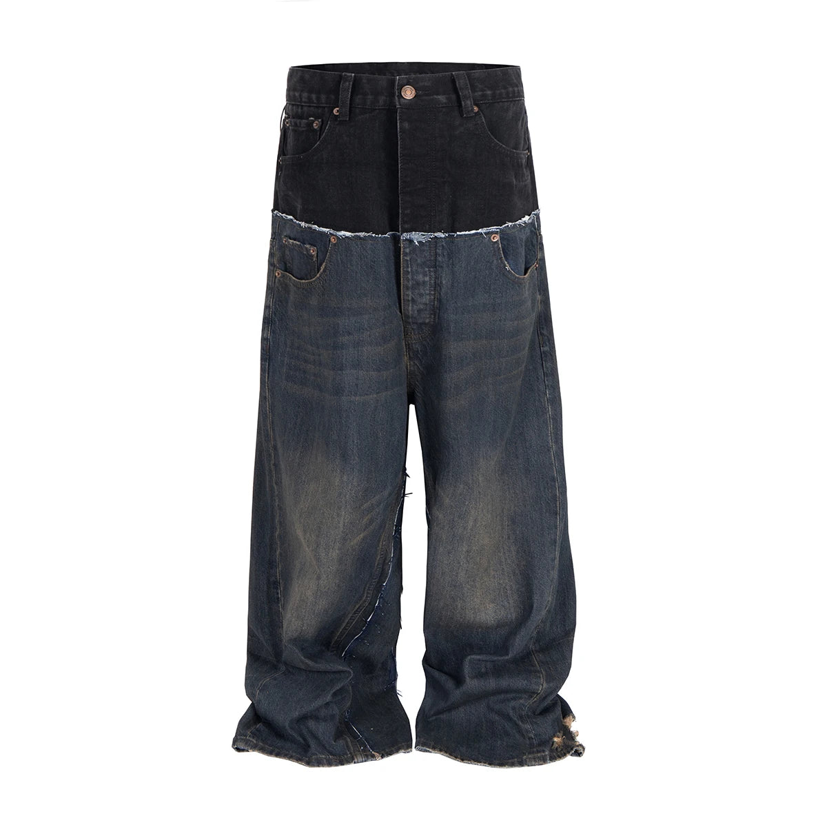 Y2K DUAL TONE JEANS