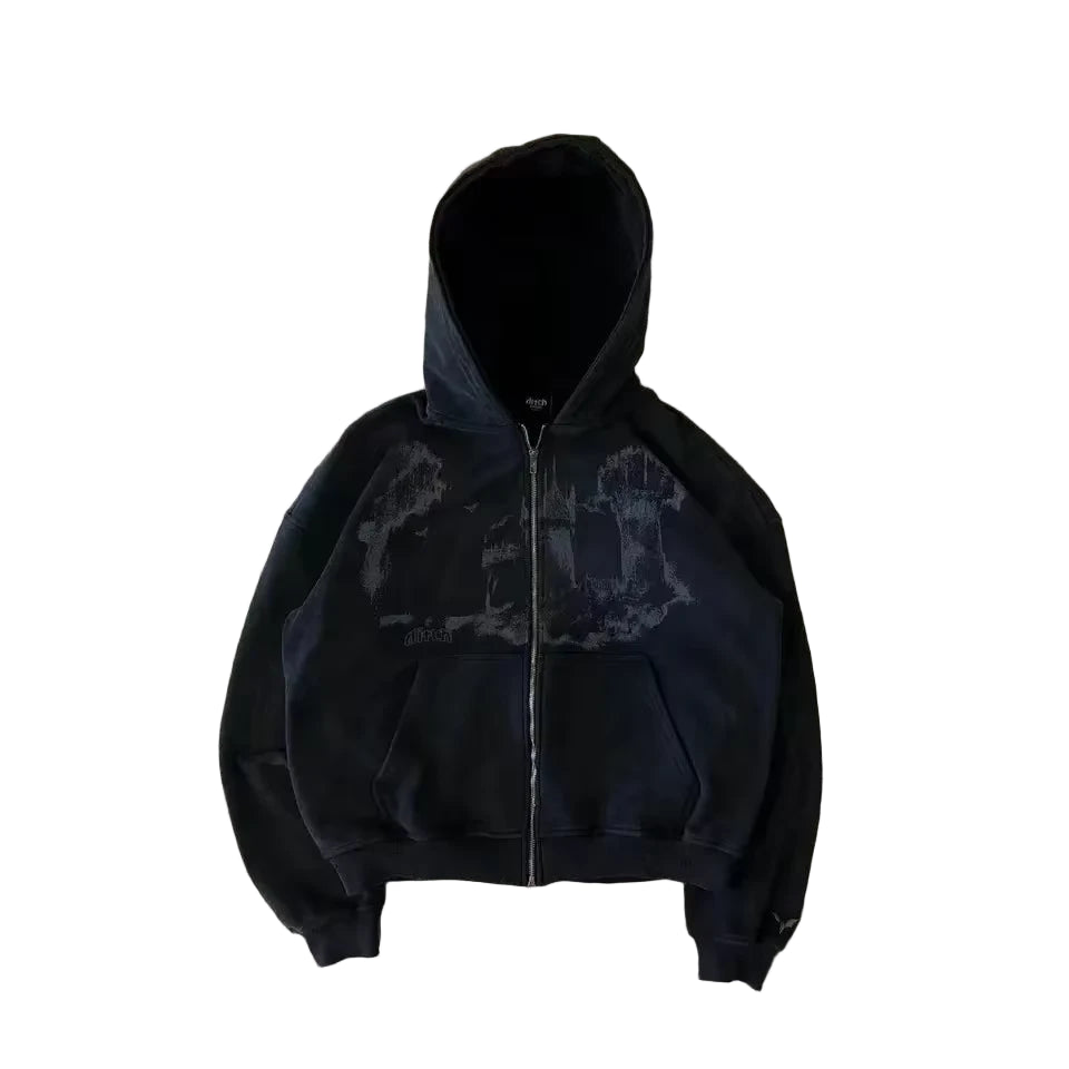 Y2K CASTLE ZIP HOODIE
