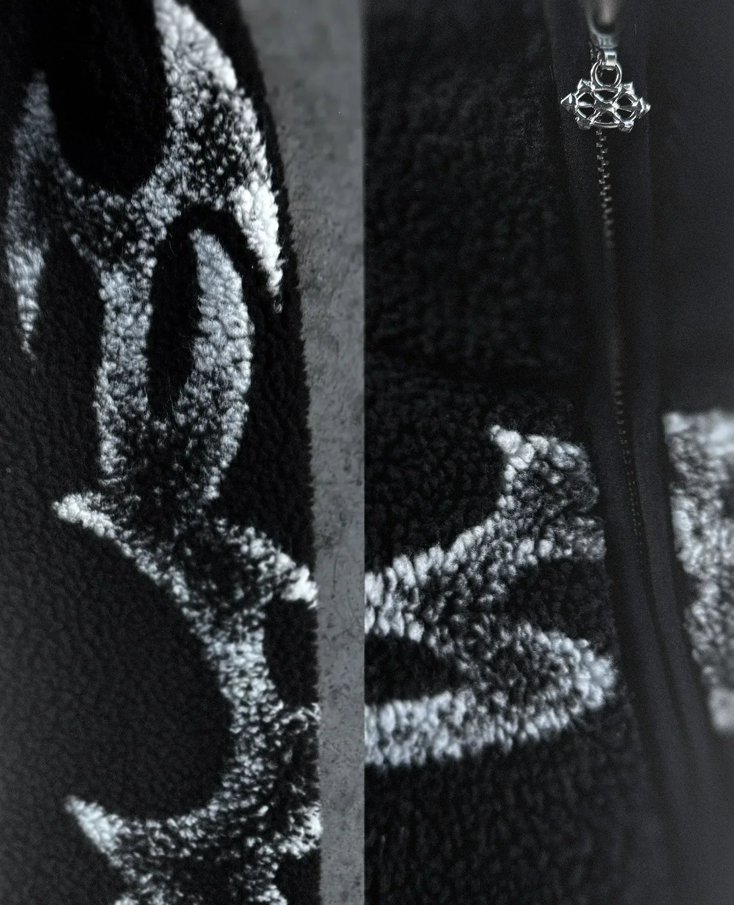 Y2K FLAME FLEECE JACKET