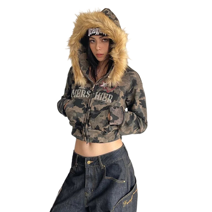 Y2K CAMOUFLAGE BOMBER